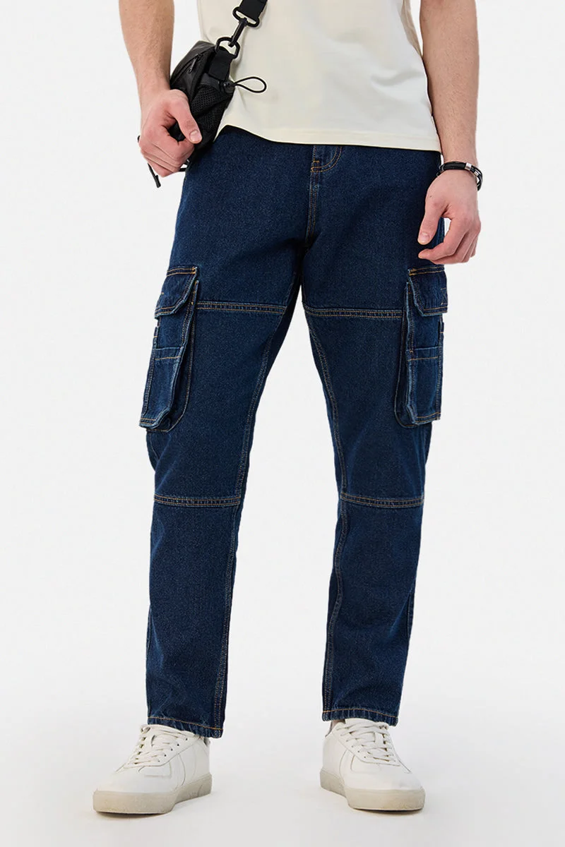 سنيتش Baggy 100% Cotton Six pockets Cargo Pants